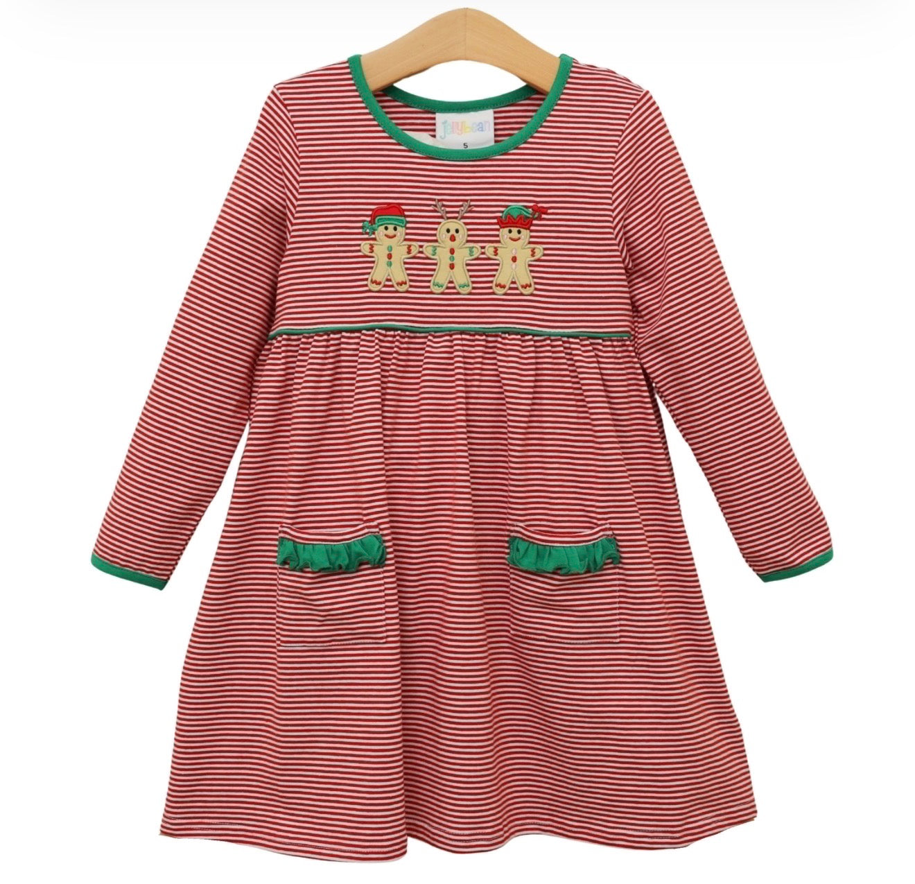 Santa's Sweet Helpers Ruffle Pocket Dress
