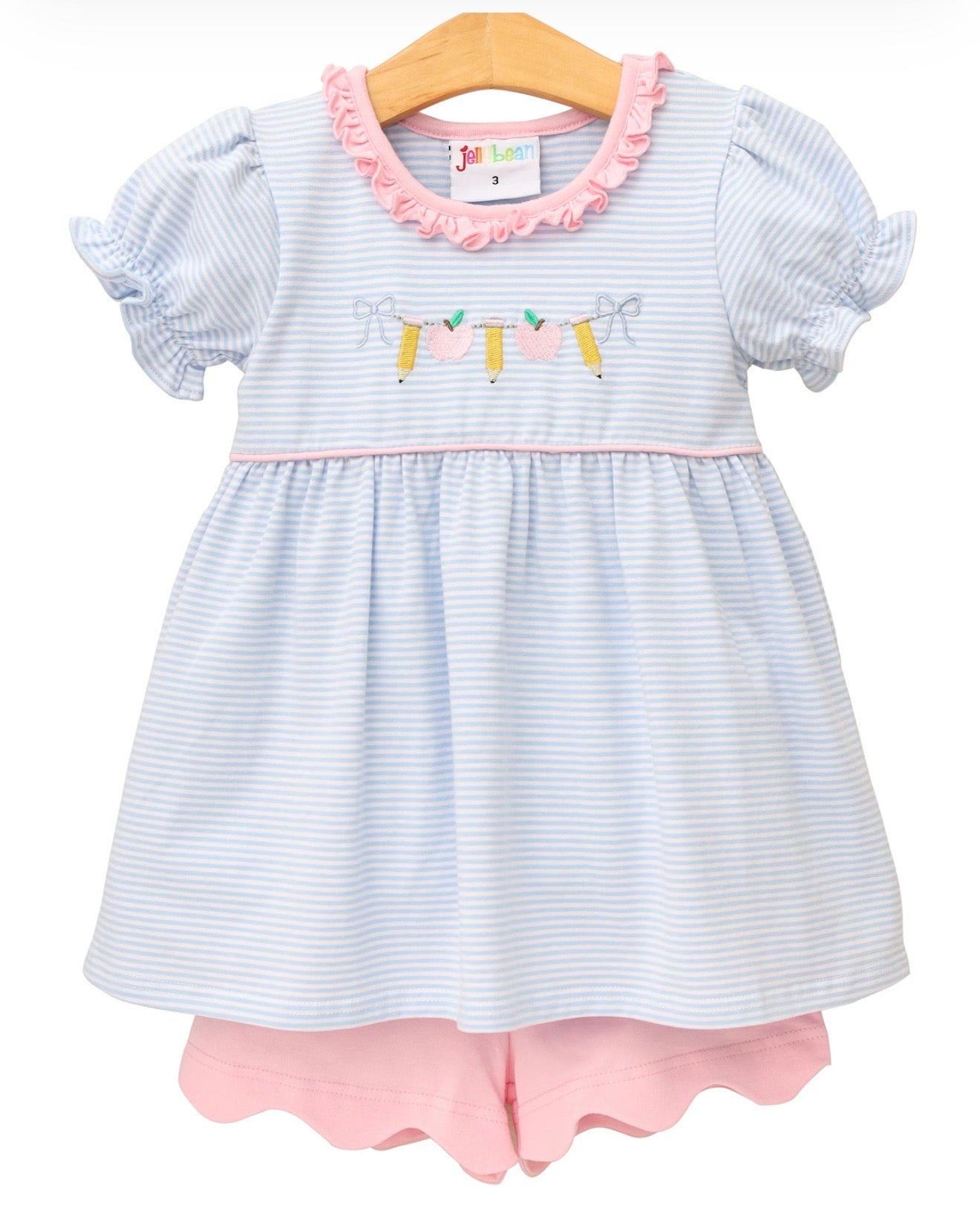 Pencil Garland Scallop Short Set