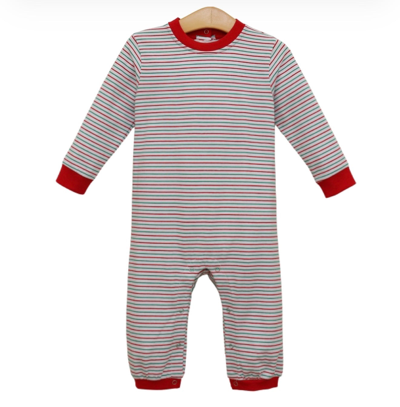 Christmas Candy Stripe Thomas Romper