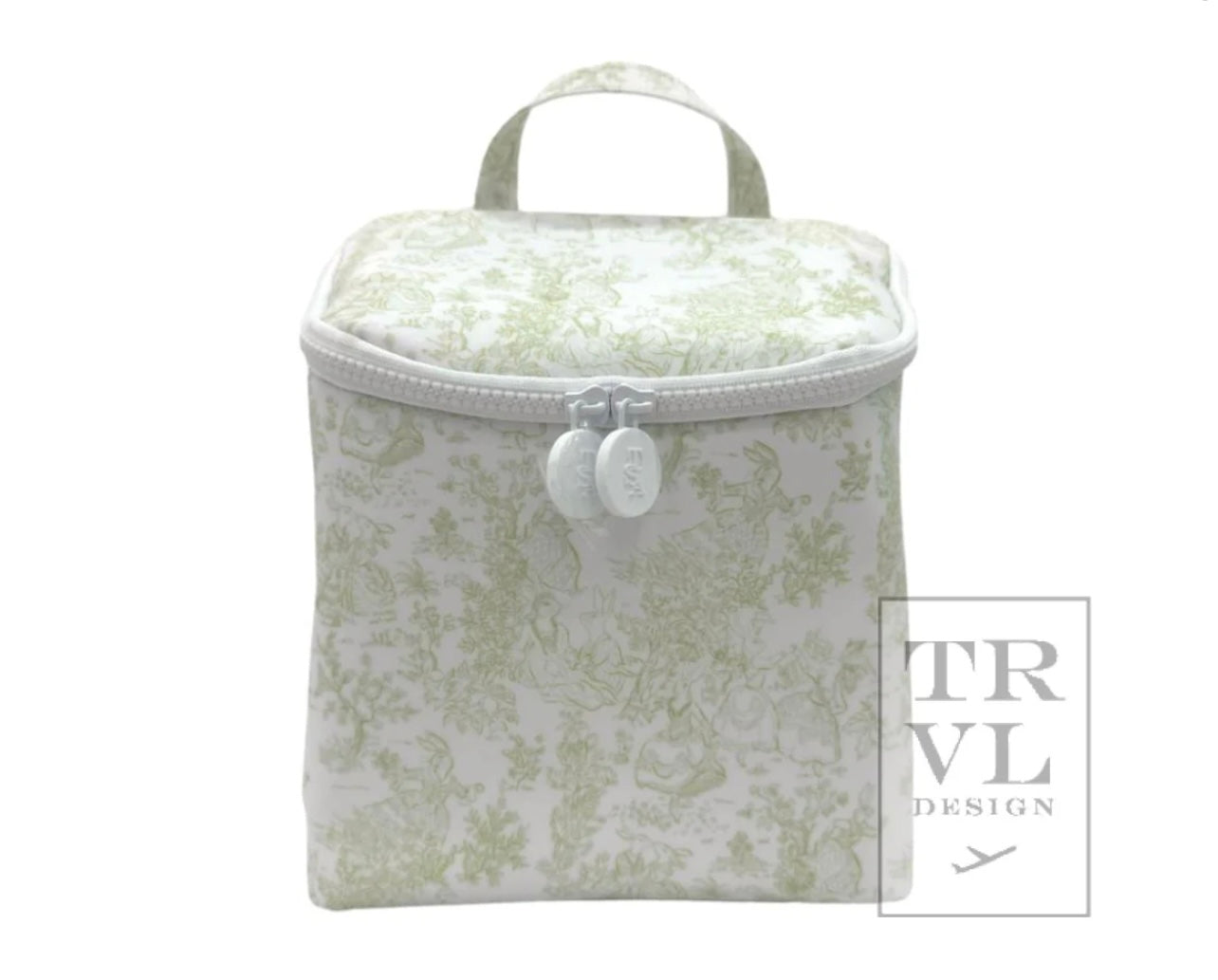 Take Away Lunch/Bottle Bag- Bunny Toile (Multiple Colors)