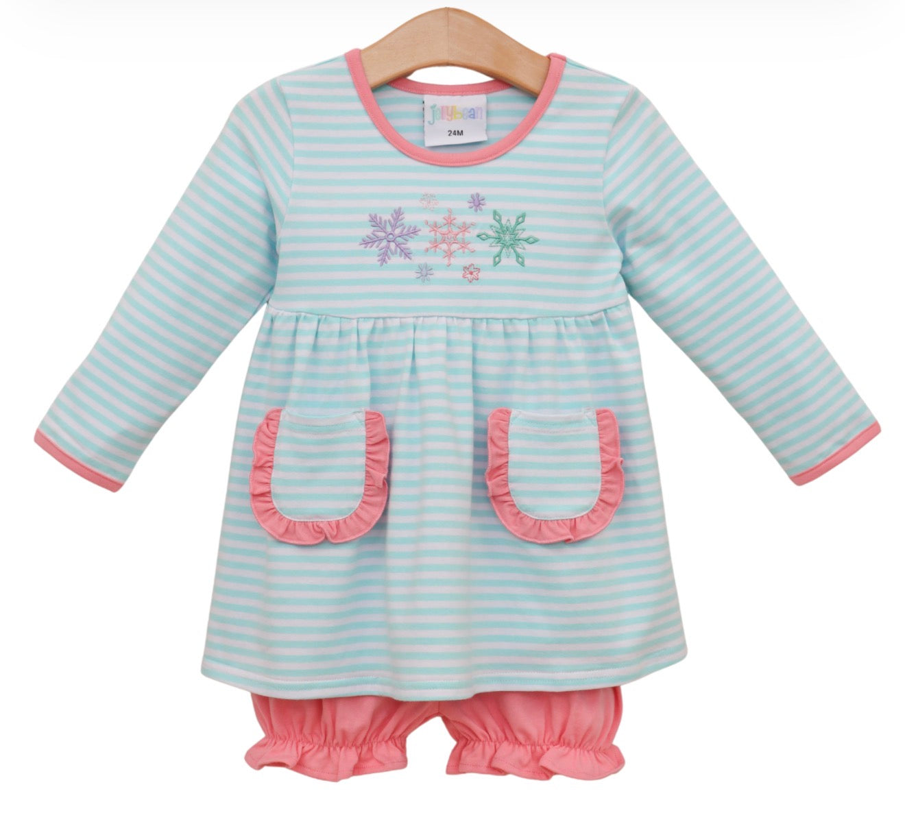 Let It Snow Ruffle Bloomer Set