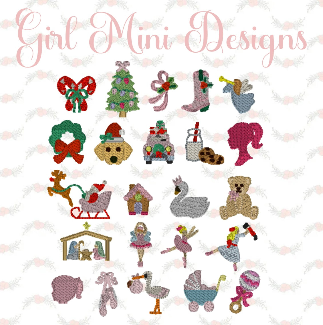 GIRL Scallop Fabric Ornament