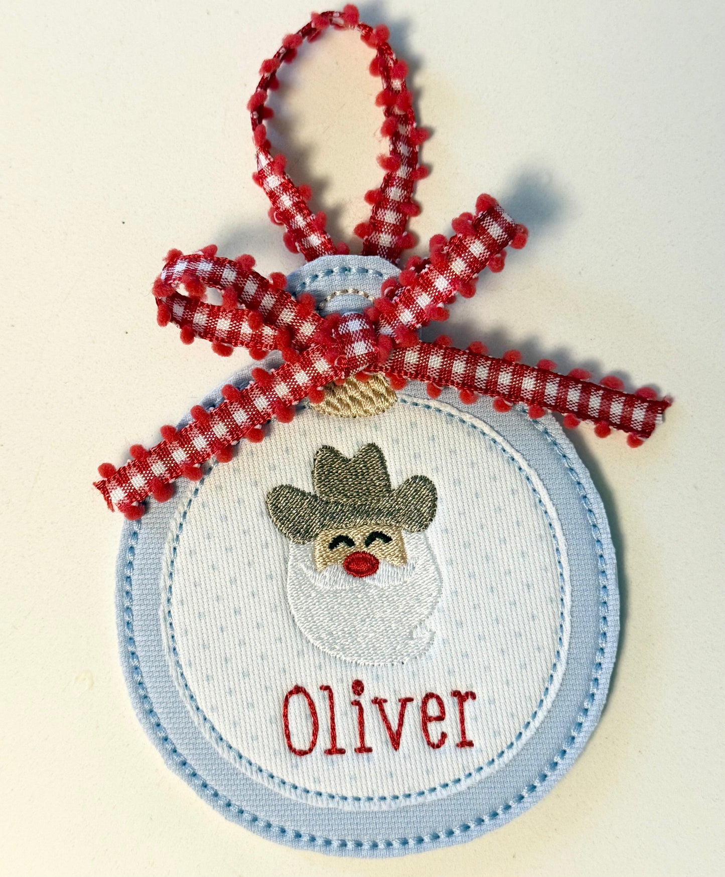 BOY Vintage Style Fabric Ornament