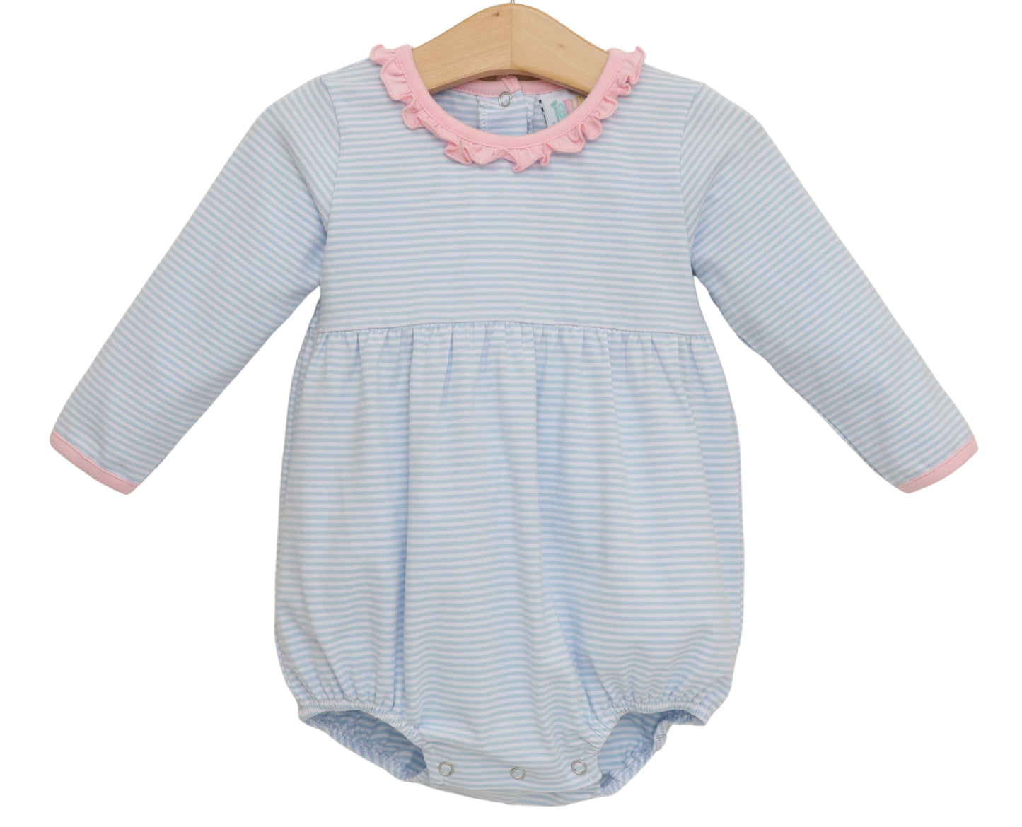 Sadie Bubble- Light Blue Stripe/Light Pink