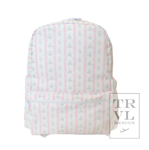 Backpack- Ribbon Floral Pink