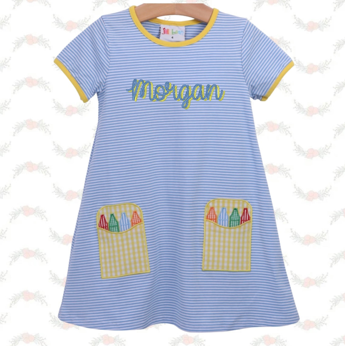 Crayon Pocket Applique Dress