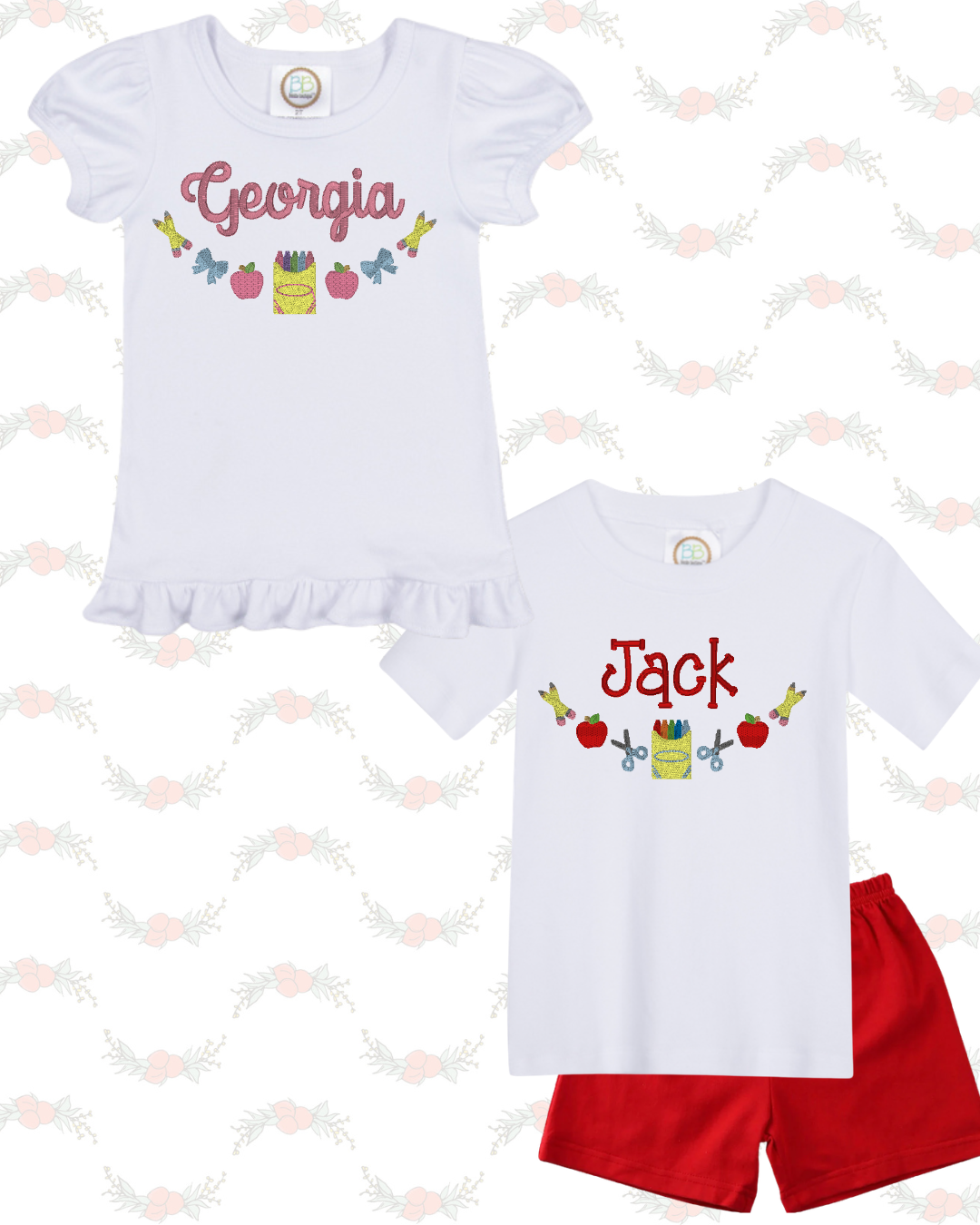 Crayon Frame (Boy & Girl Listing)