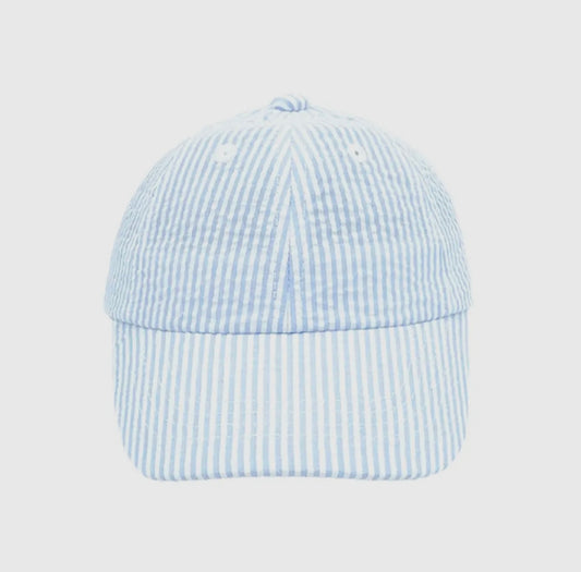 Blue Seersucker Hat (baby)