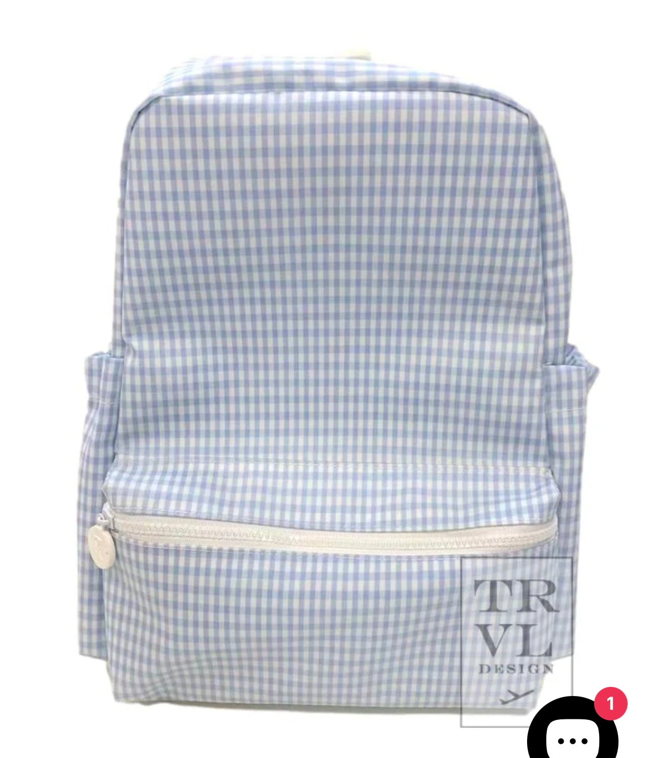 Backpack- Mist Gingham