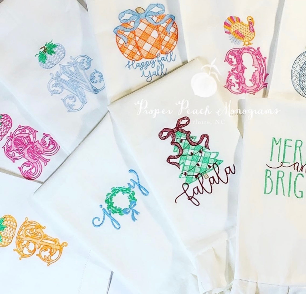 Ruffle fingertip towel