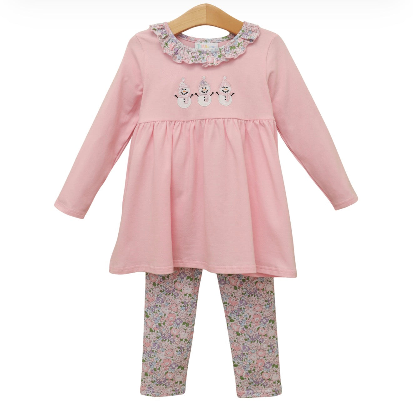 Frosty Friends Ruffle Pants Set