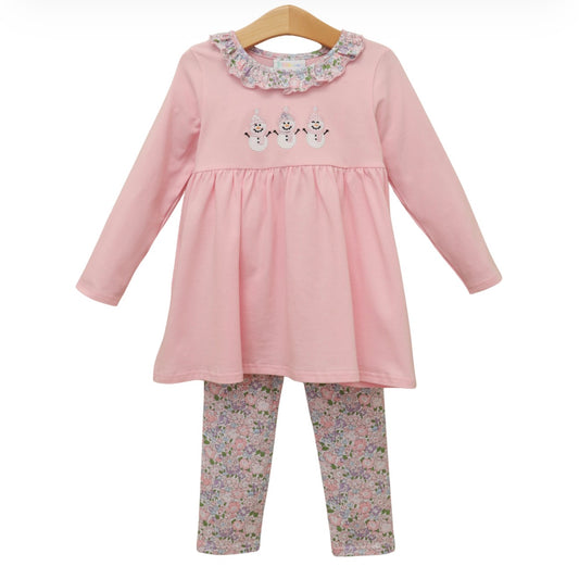 Frosty Friends Ruffle Pants Set