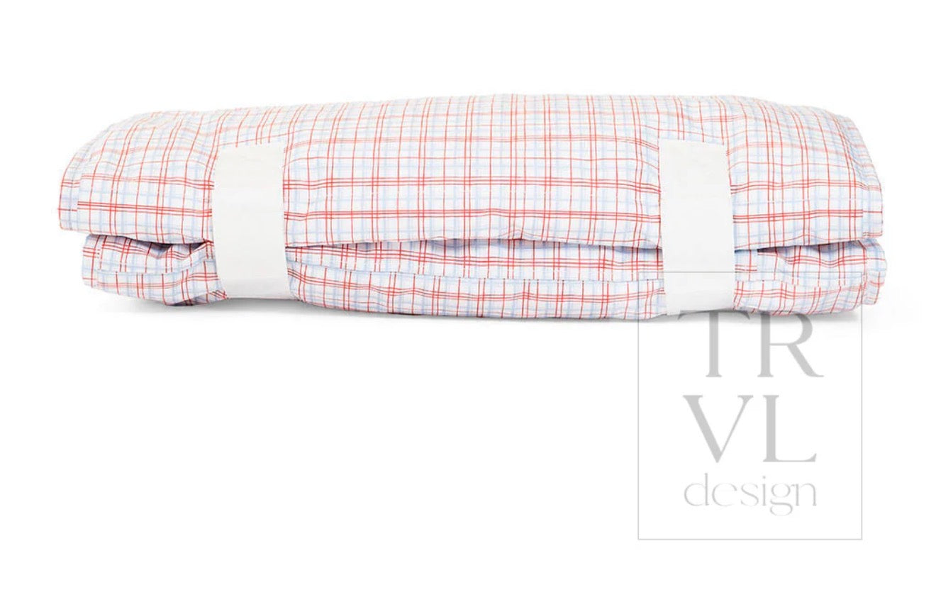 Rest Up! Nap Mat- Classic Plaid Red