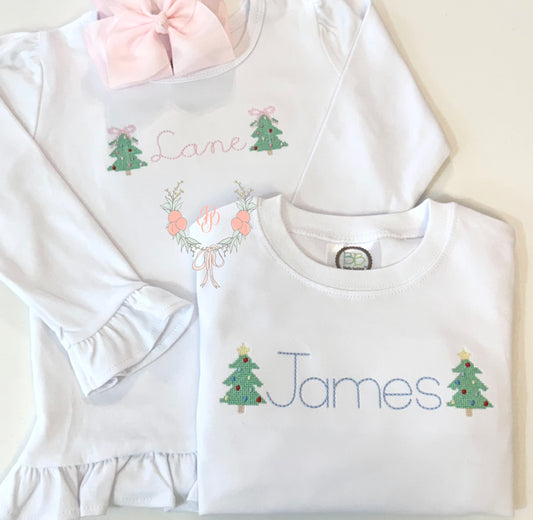 Cross stitch mini trees (Boy & Girl Listing)