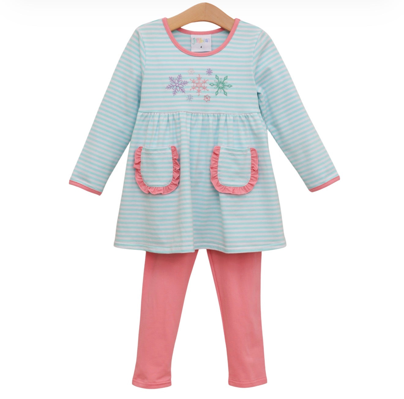 Let It Snow Ruffle Pants Set