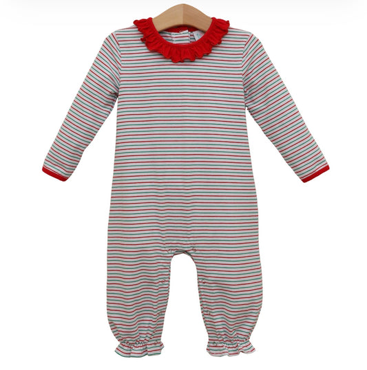 Christmas Candy Stripe Emily Romper