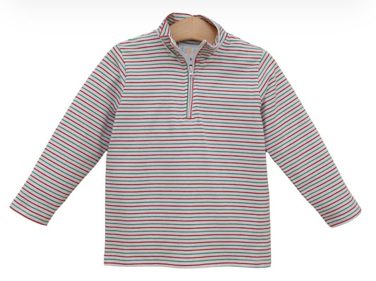 Christmas Candy Stripe Evan Pullover