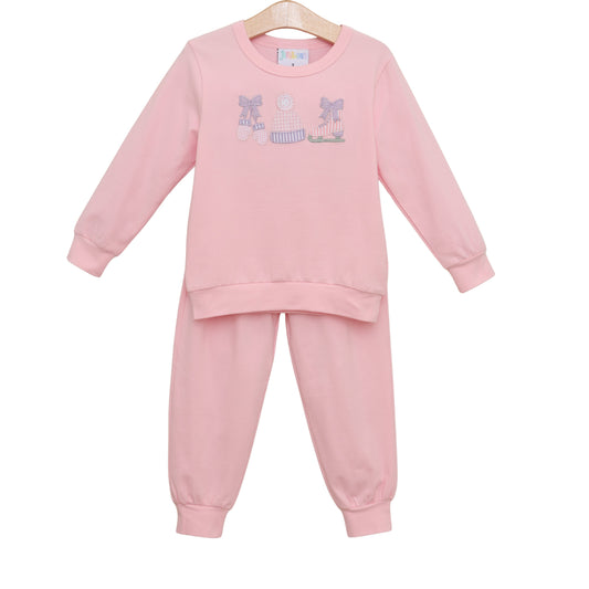 Around The Rink Jogger Set- Light Pink