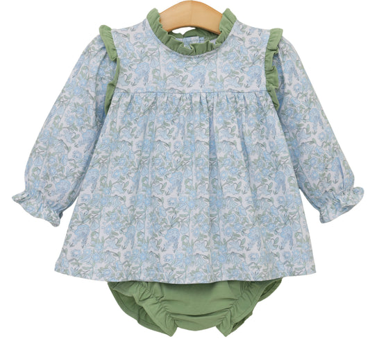Basin Floral Hallie Diaper Set