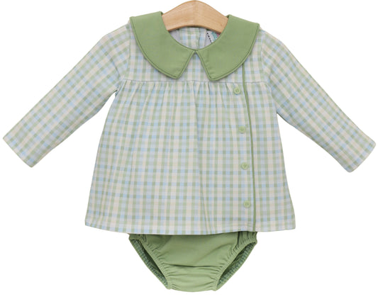 Basin Plaid Liam Diaper Set