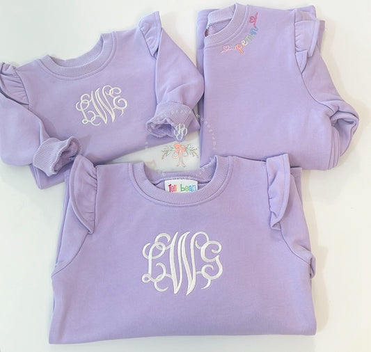 French Terry Flutter Pullover