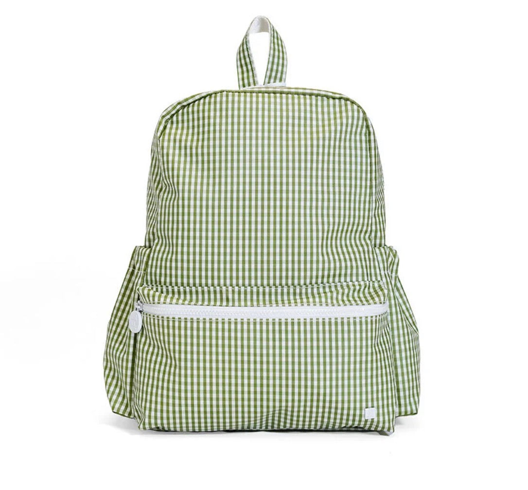 Backpack- Gingham Moss