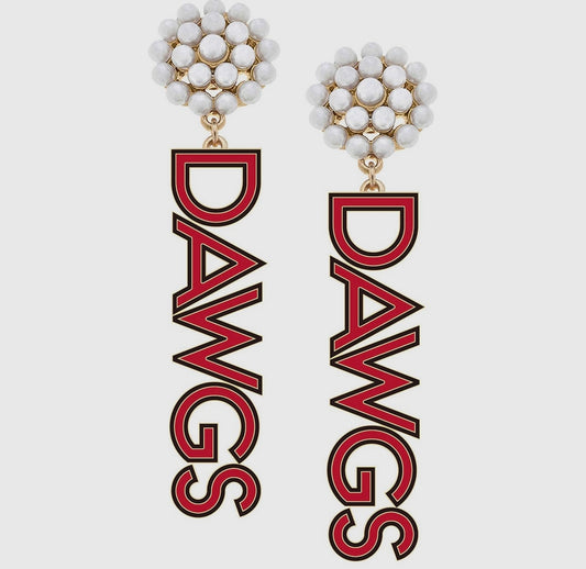 Dawgs Pearl Cluster Earrings