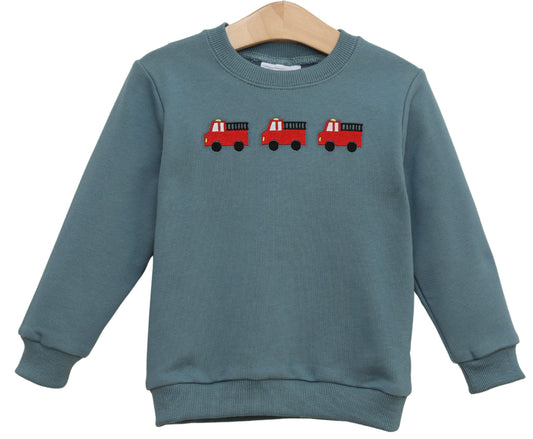 Firetruck Trio French Terry Pullover