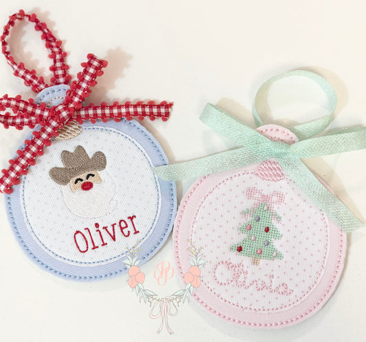 BOY Vintage Style Fabric Ornament