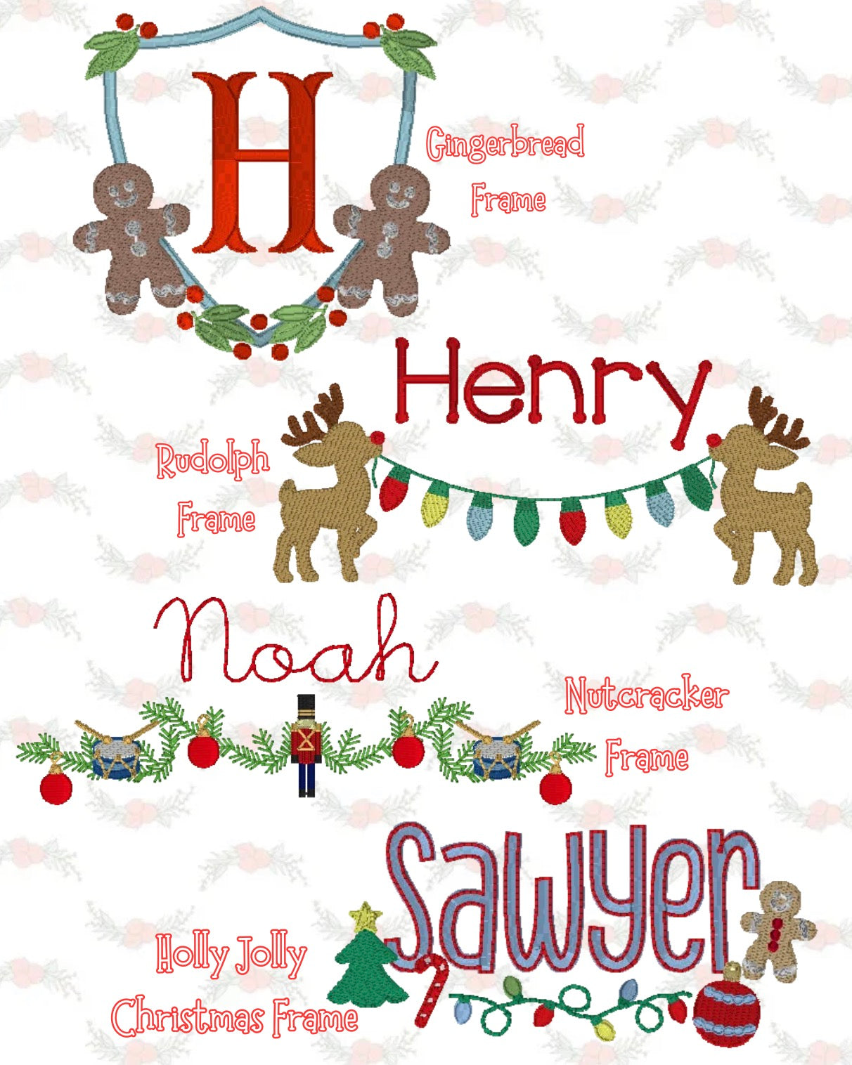 Christmas Design Catalog (Click here to see design options!!)