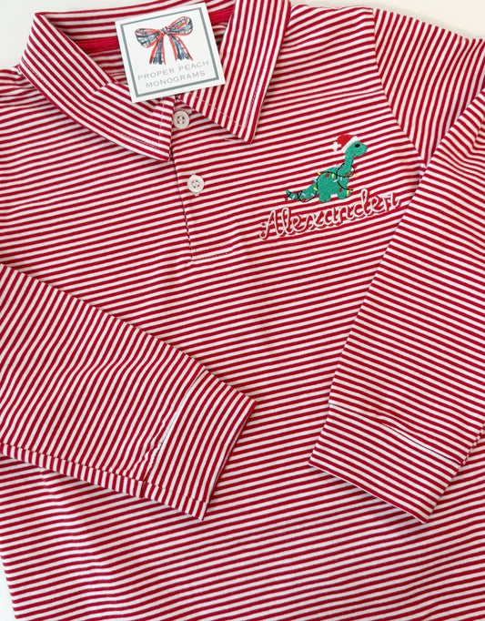 Michael Polo- LS Red Stripe