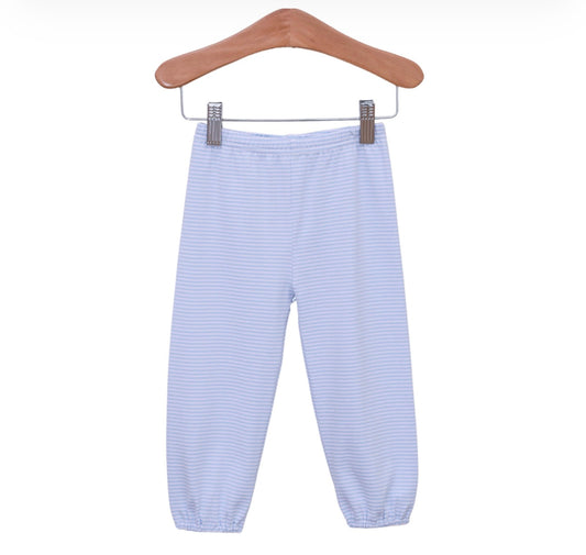 Bloomer Pants- Light Blue Stripe