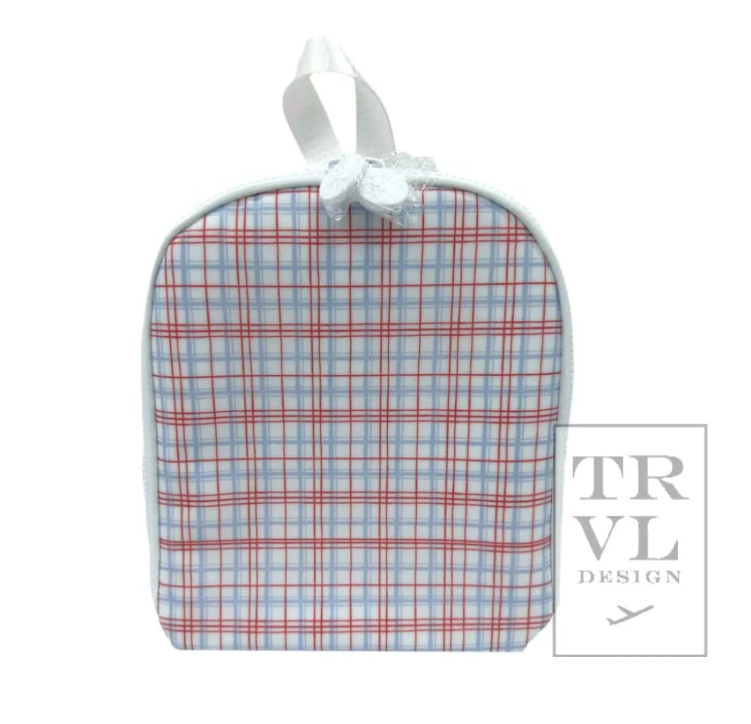Bring It Lunch Bag- Classic Plaid (Red & Green)