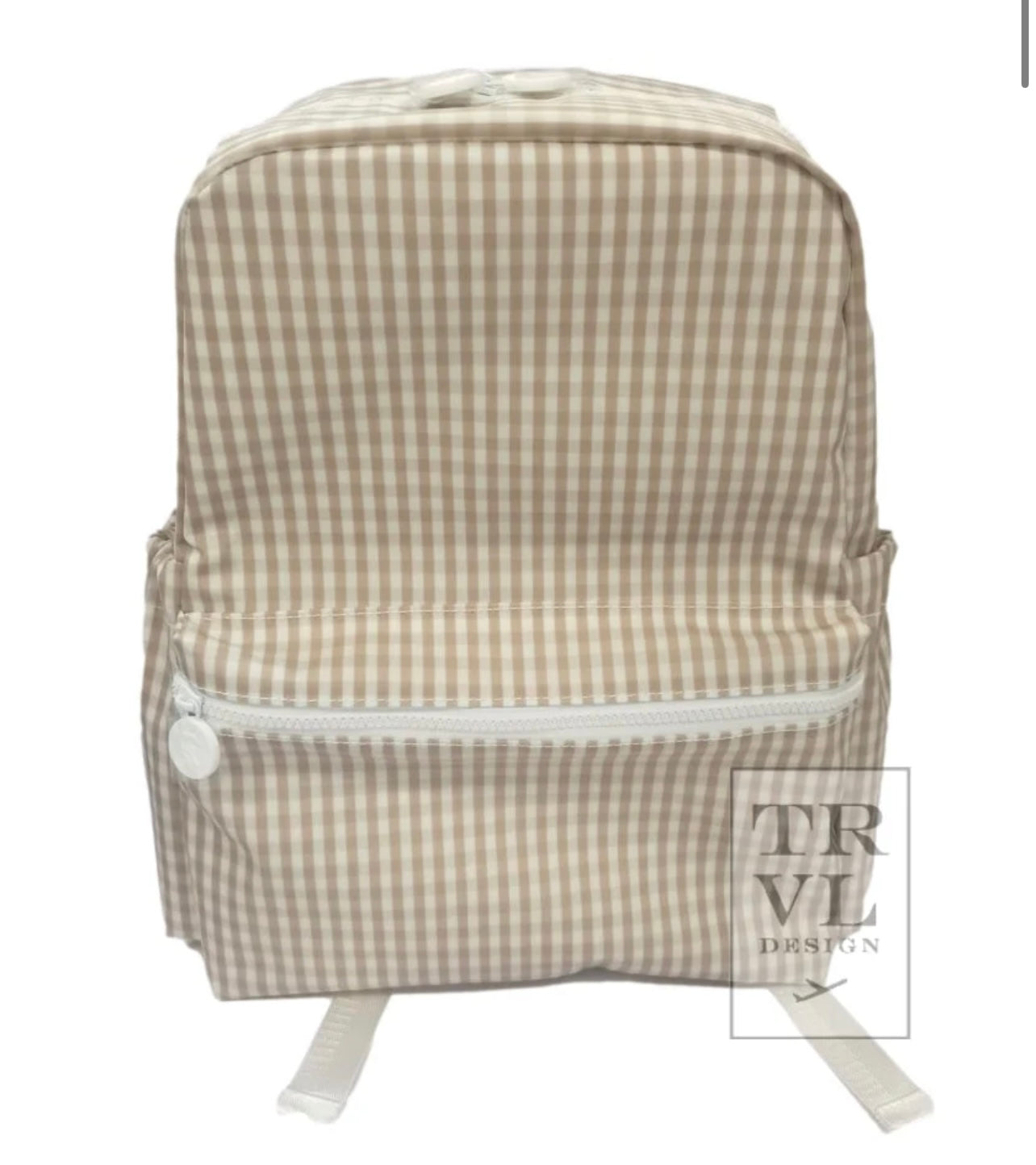 Backpack- Khaki Gingham