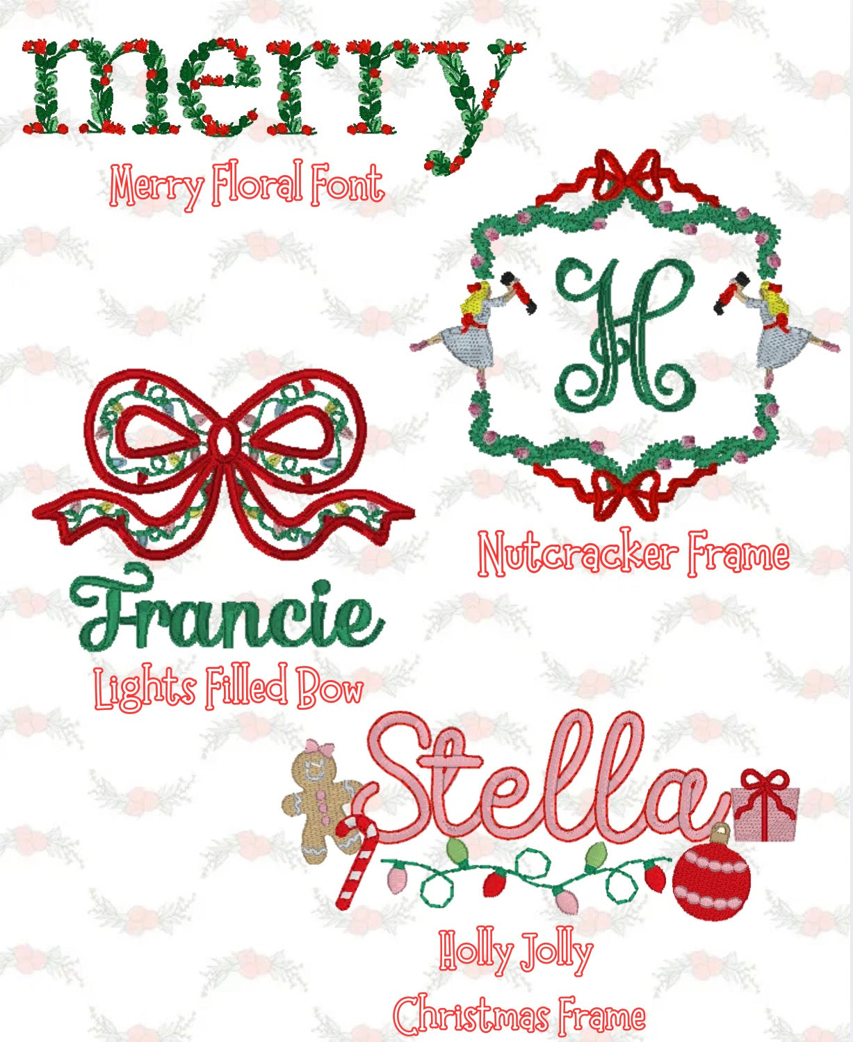 Christmas Design Catalog (Click here to see design options!!)