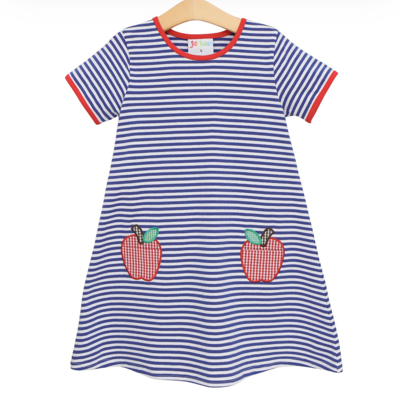 Apple Pocket Applique Dress