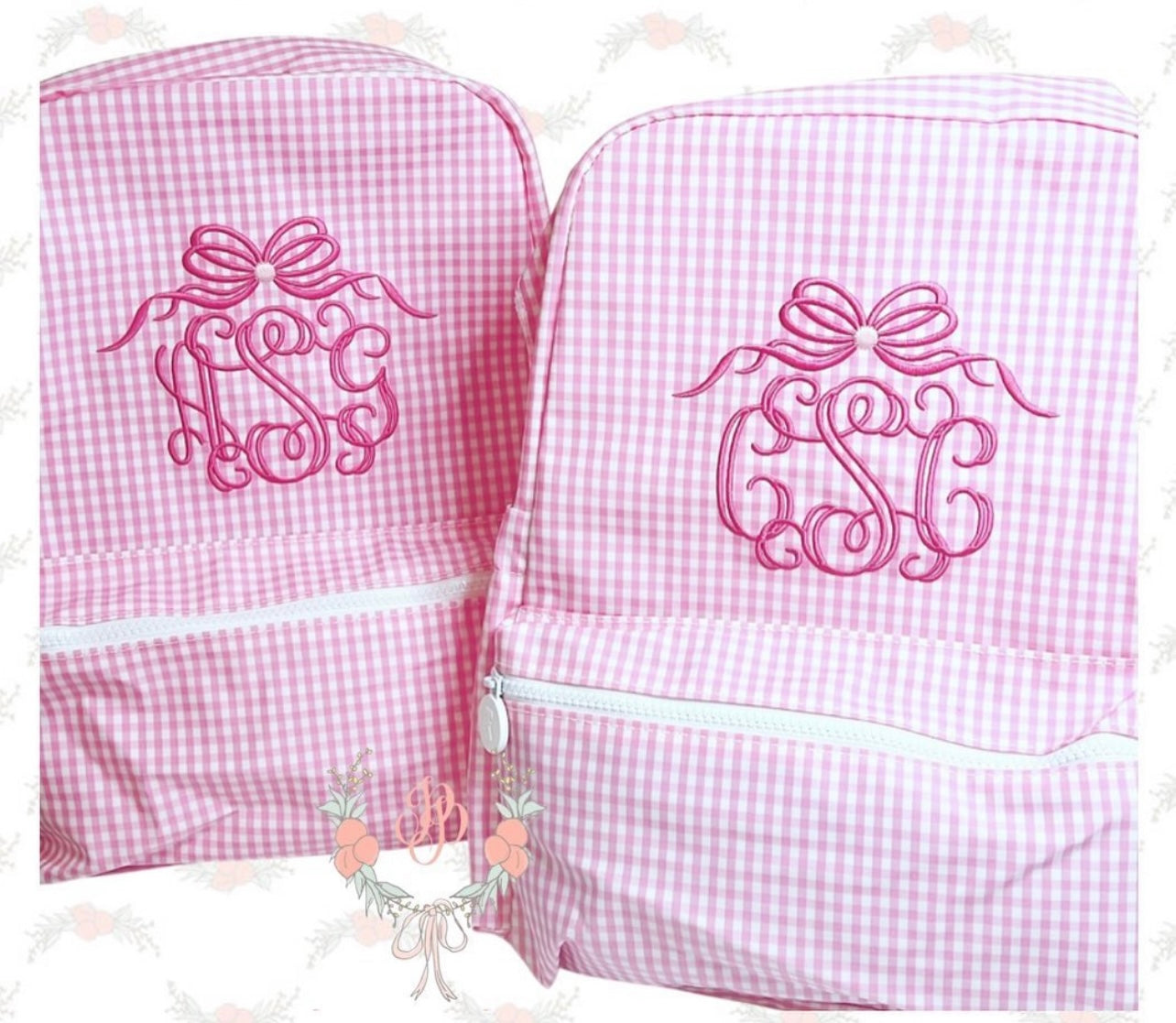 Backpack- Pink Gingham