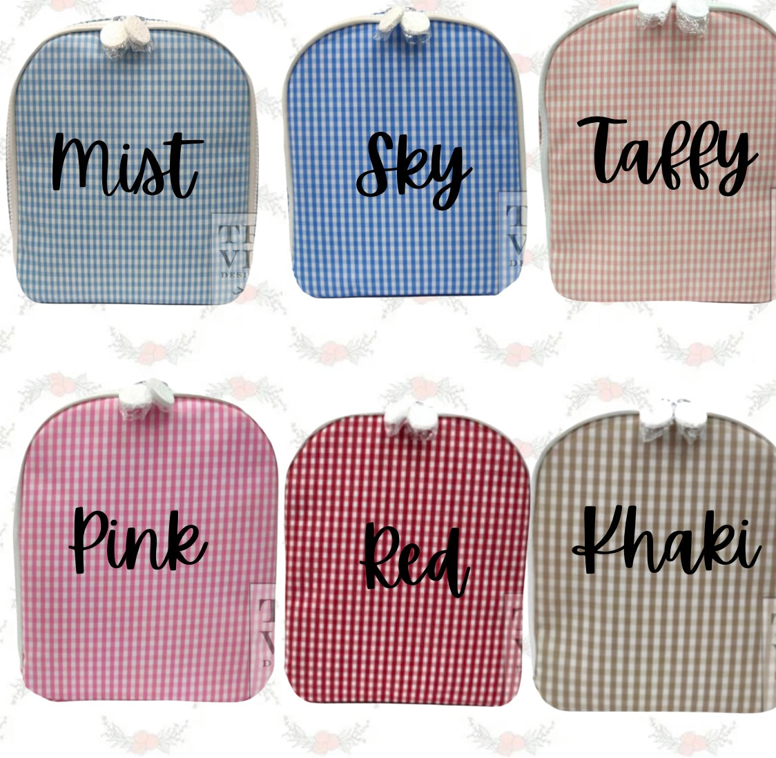 Bring It Lunch Bag- Gingham Prints (Multiple Colors)