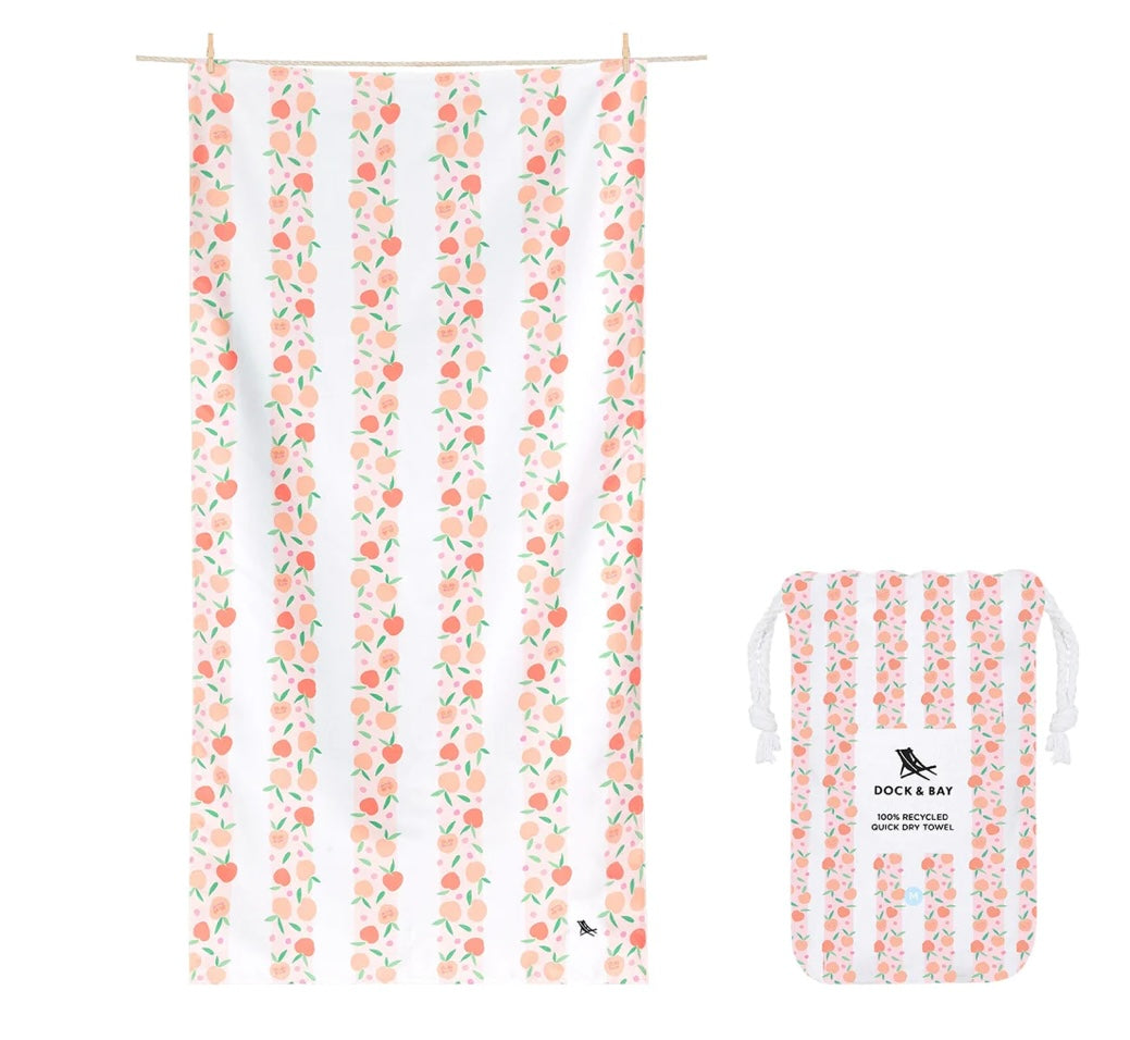 Dock & Bay Quick Dry Beach Towel - Large (Peach Party)