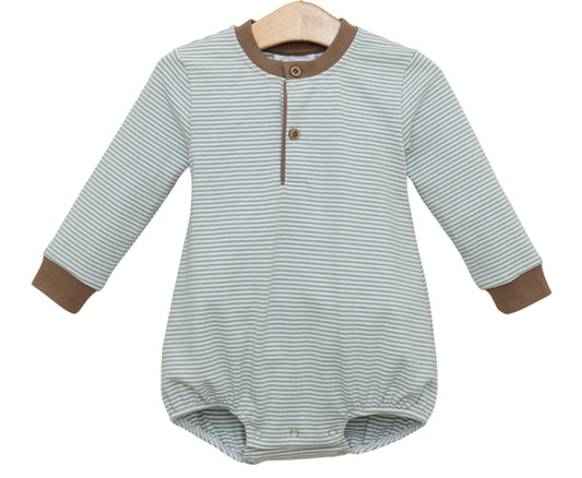 Nathan Bubble- Dusty Sage Stripe/Light Brown
