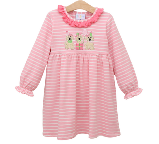 Puppy Party Ruffle Dress