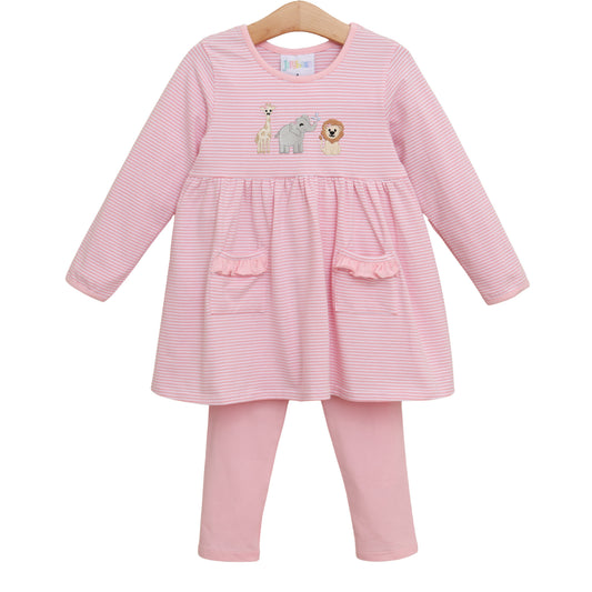 Zoo Crew Ruffle Pocket Pants Set