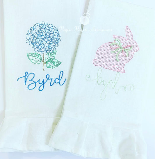 Ruffle Fingertip Towel